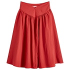 Peachy Den Women's Deba Midi Skirt in Tomato