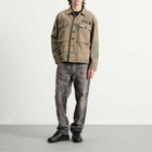 Mastercraft Union Men's Shuri Herringbone Overshirt in Green