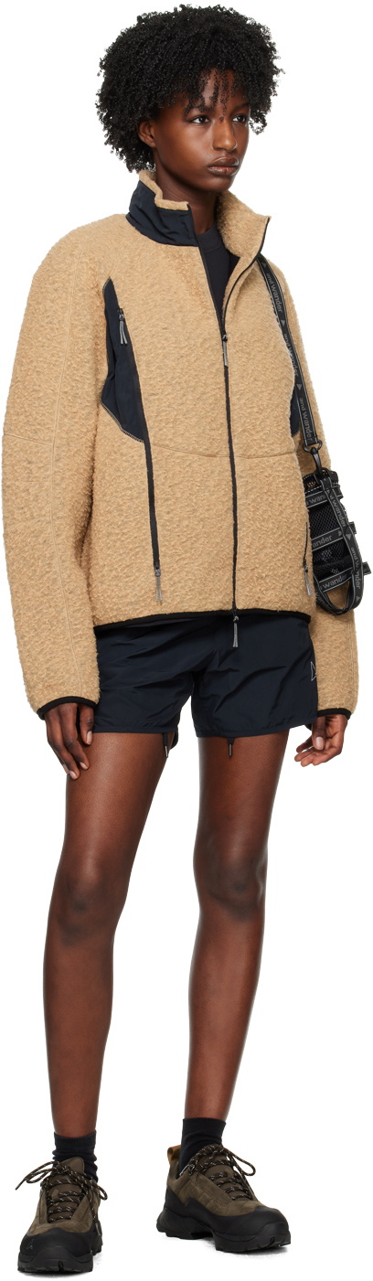 ROA Beige Paneled Sweater