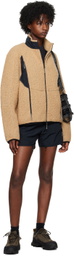 ROA Beige Paneled Sweater