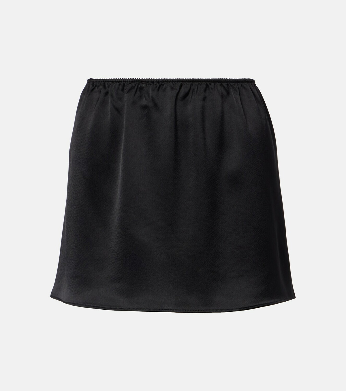 Leset Barb satin miniskirt