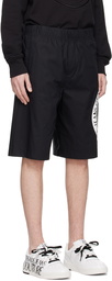 Versace Jeans Couture Black V-Emblem Shorts