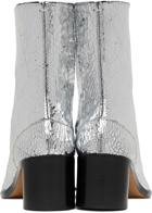 Maison Margiela Silver Tabi Mirror Boots