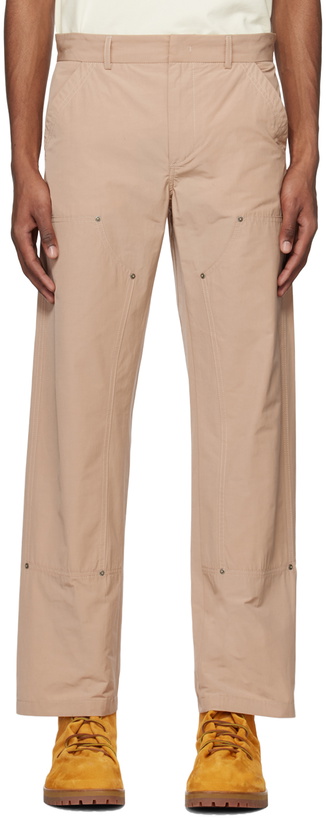 Photo: 424 Beige Paneled Trousers