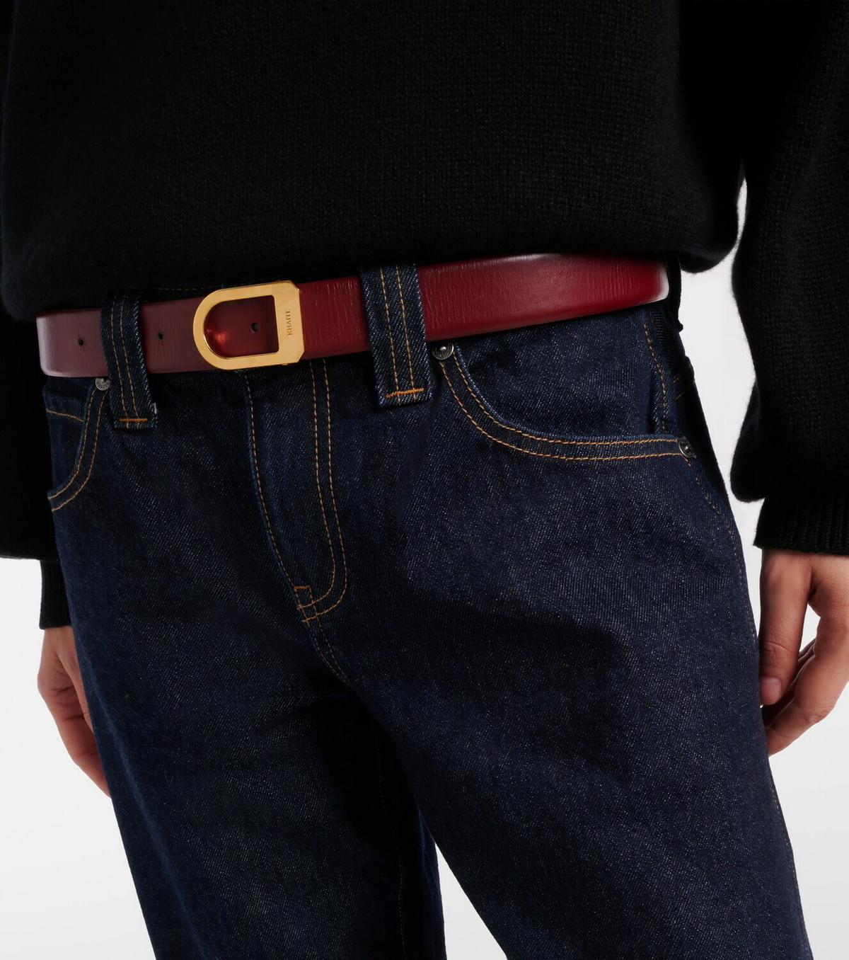 Khaite Saddle leather belt