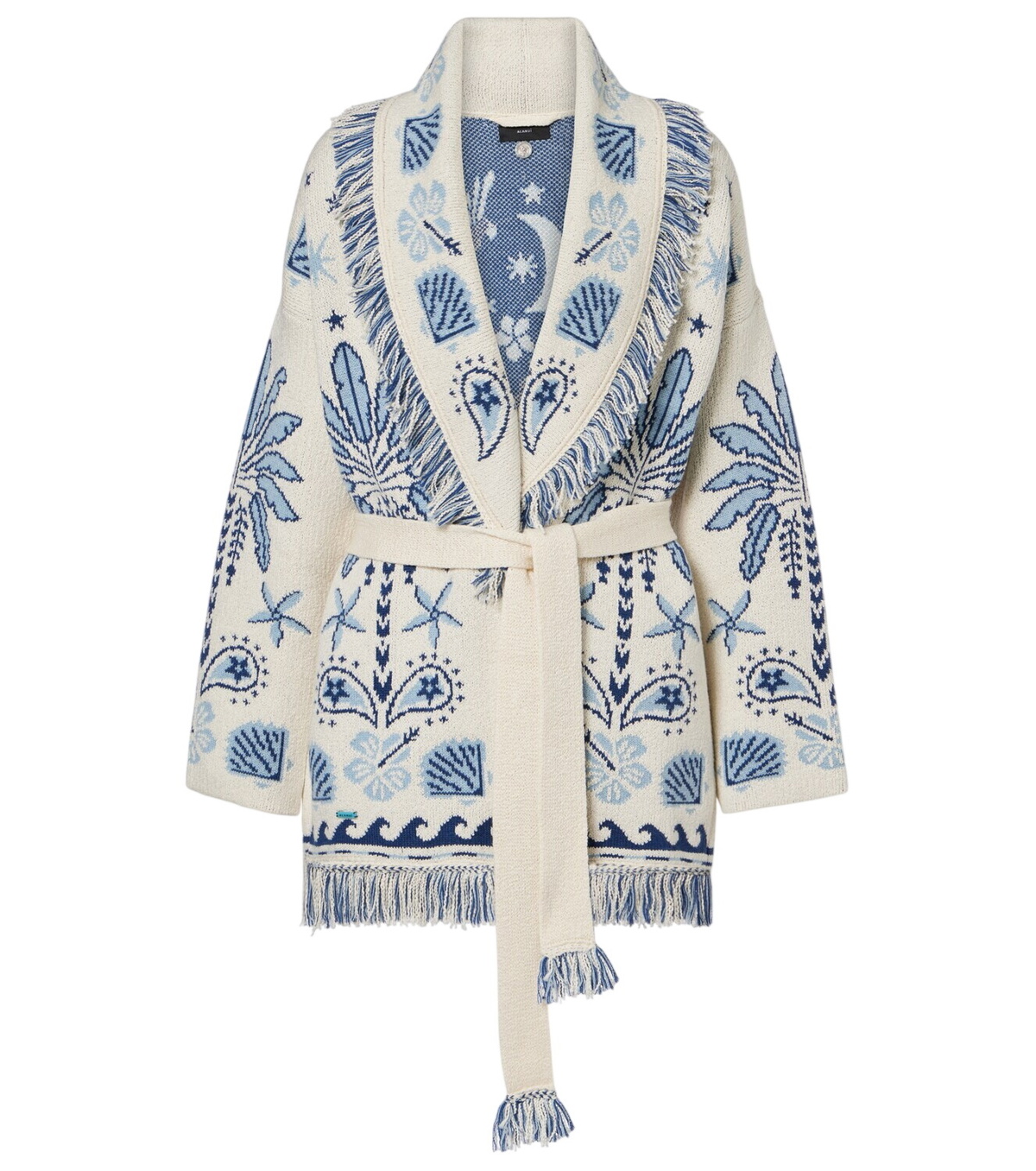 Alanui Grey Hawaiian Map Sweatshirt Alanui