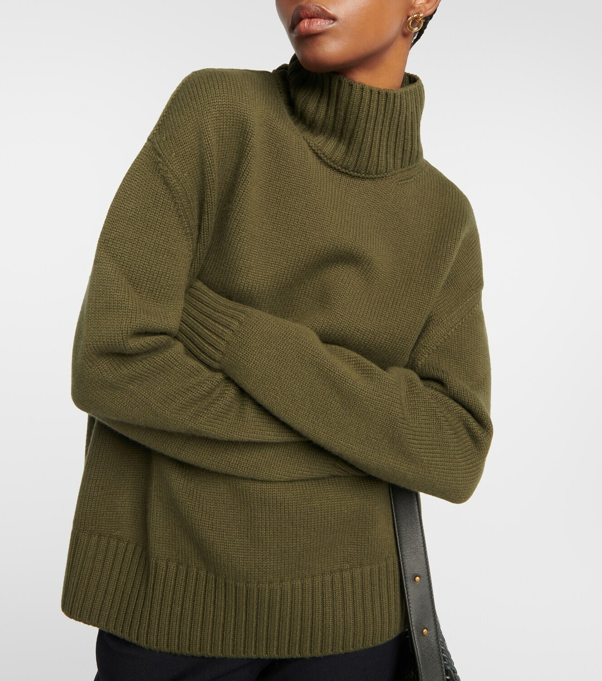 Loro Piana Oversized cashmere turtleneck sweater Loro Piana