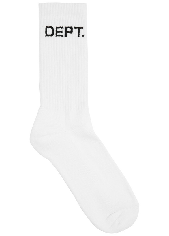 Photo: Gallery Dept. Logo-intarsia Cotton-blend Socks - White - One Size