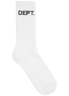Gallery Dept. Logo-intarsia Cotton-blend Socks - White - One Size