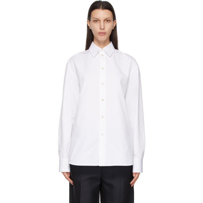 Jil Sander White Organic Cotton Oversized Shirt