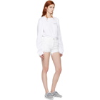 Grlfrnd White Denim Helena Shorts