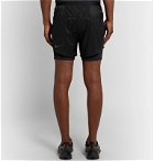 Nike Running - Tech Pack 2-in-1 Slim-Fit Ribbed Stretch-Jersey and Ripstop Shorts - Black