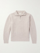 Hartford - Ribbed Wool Half-Zip Sweater - Neutrals