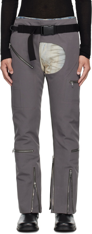 Photo: Rick Owens Gray Hollywood Headon Chaps Trousers