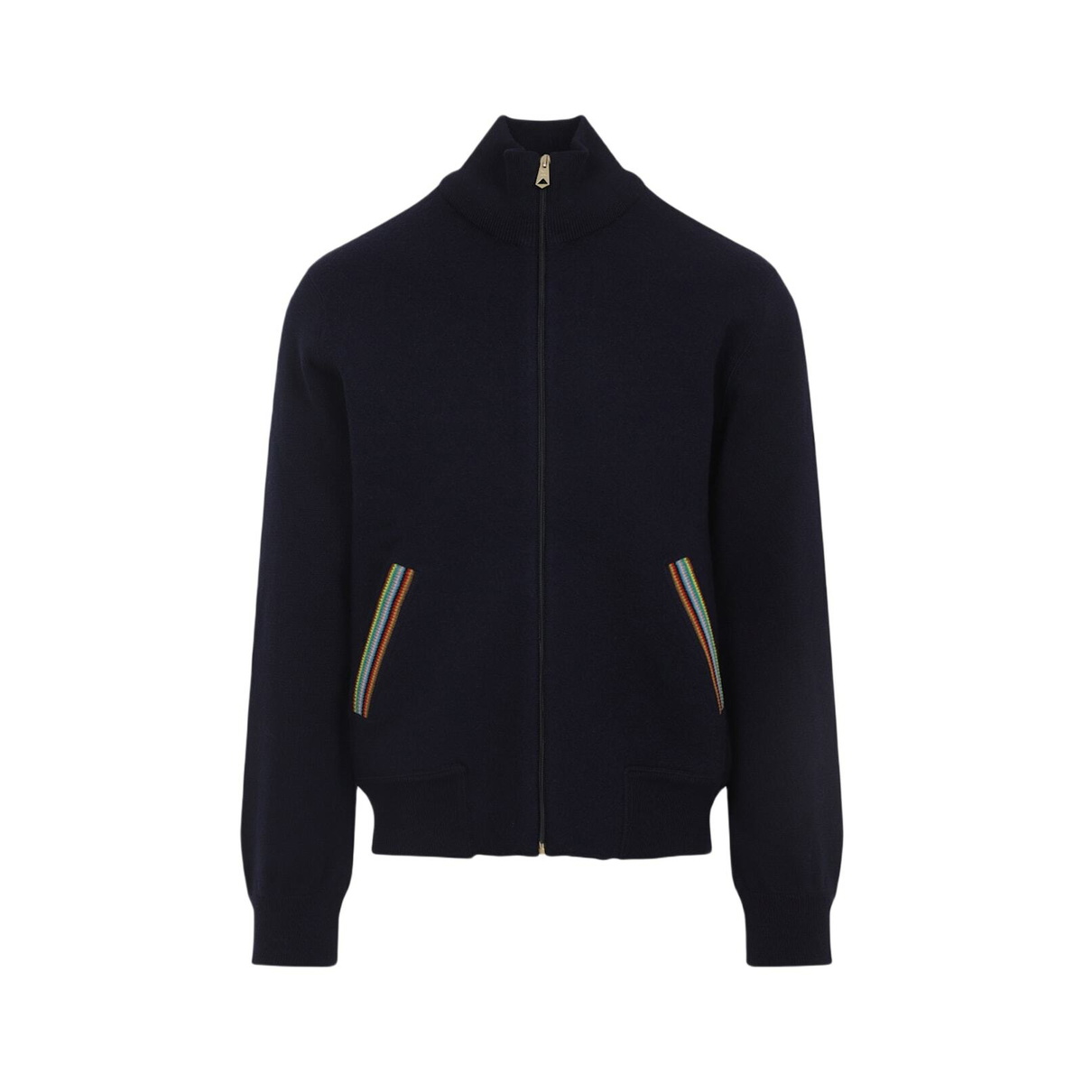 Paul Smith Navy Loro Piana Zip Front Jacket Paul Smith