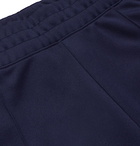 Nike - Martine Rose Tapered Striped Tech-Jersey Track Pants - Men - Midnight blue