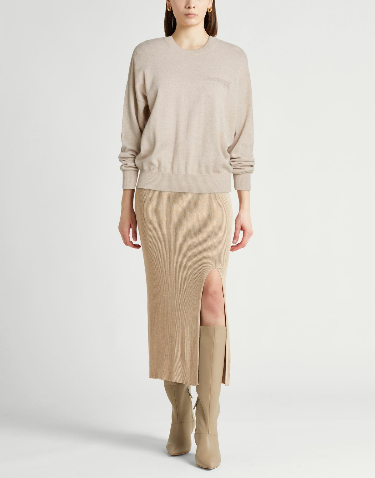 Peserico Womens Sweater in Beige