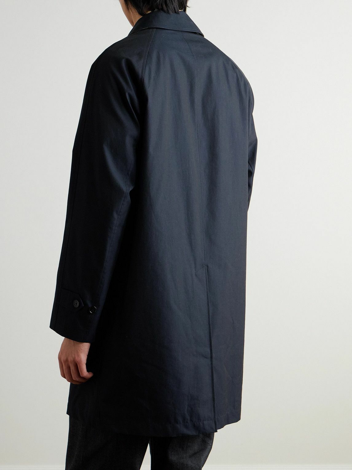 Burberry - Cotton-Gabardine Car Coat - Blue