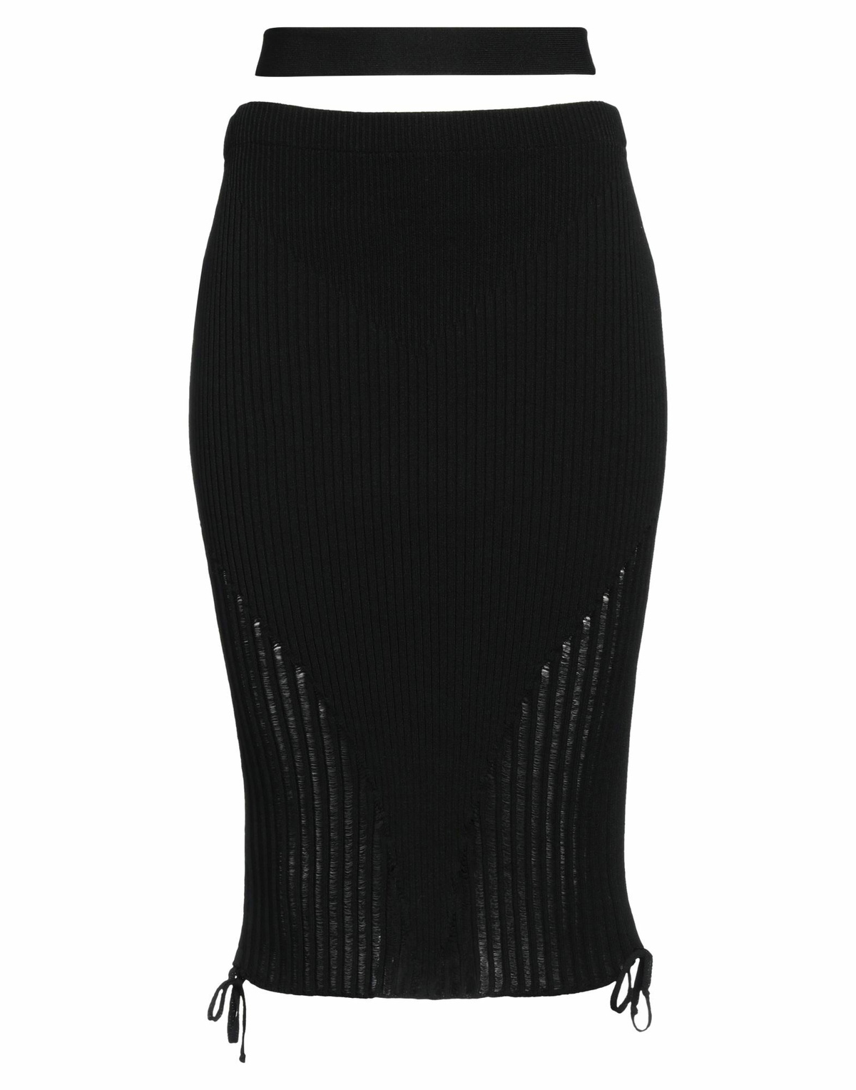 Andreādamo Womens Midi skirt in Black