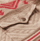 RRL - Cotton and Wool-Blend Jacquard Overshirt - Neutral