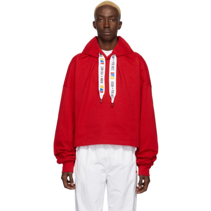 Photo: Reebok by Pyer Moss Red Collection 3 Jersey Hoodie