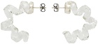 Bottega Veneta Transparent Glass Spiral Earrings