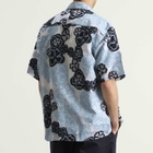 NN07 Men's Freddy Embroidered Short Sleeve Shirt in Blue Multi