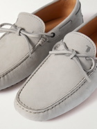 Tod's - Gommino Suede Driving Shoes - Gray
