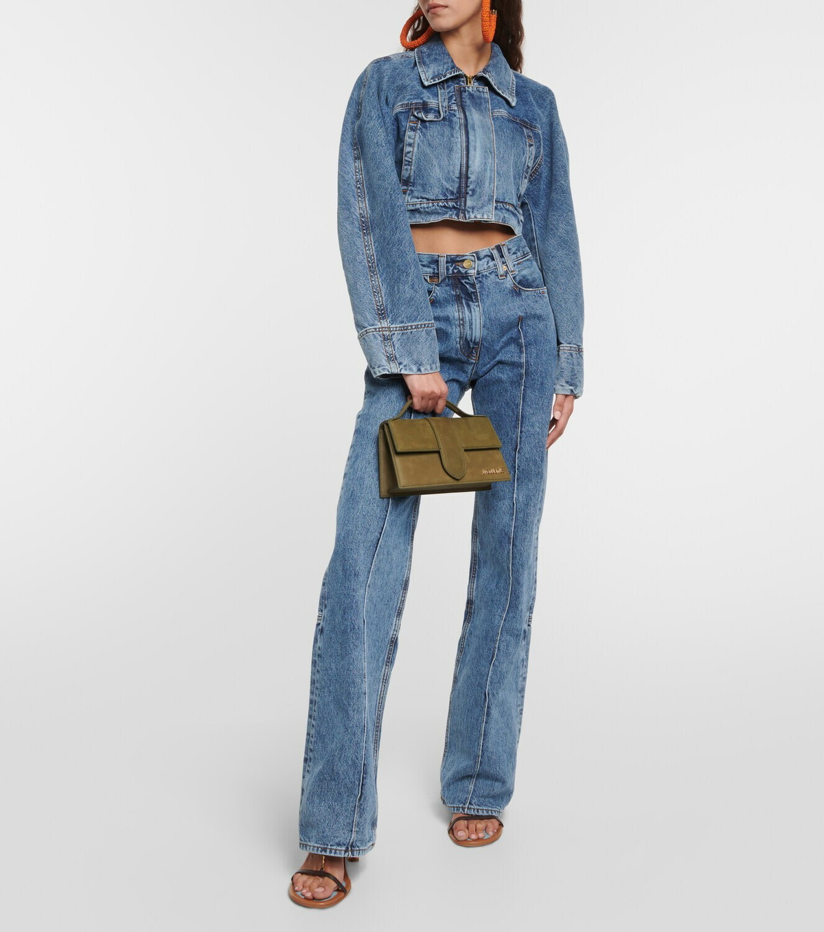 Jacquemus Le Grand Bambino leather shoulder bag