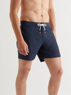 Orlebar Brown - Bulldog Drawcord Mid-Length Cotton-Blend Shell Swim Shorts - Blue