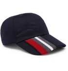 Z Zegna - Striped TECHMERINO Wool Baseball Cap - Men - Navy