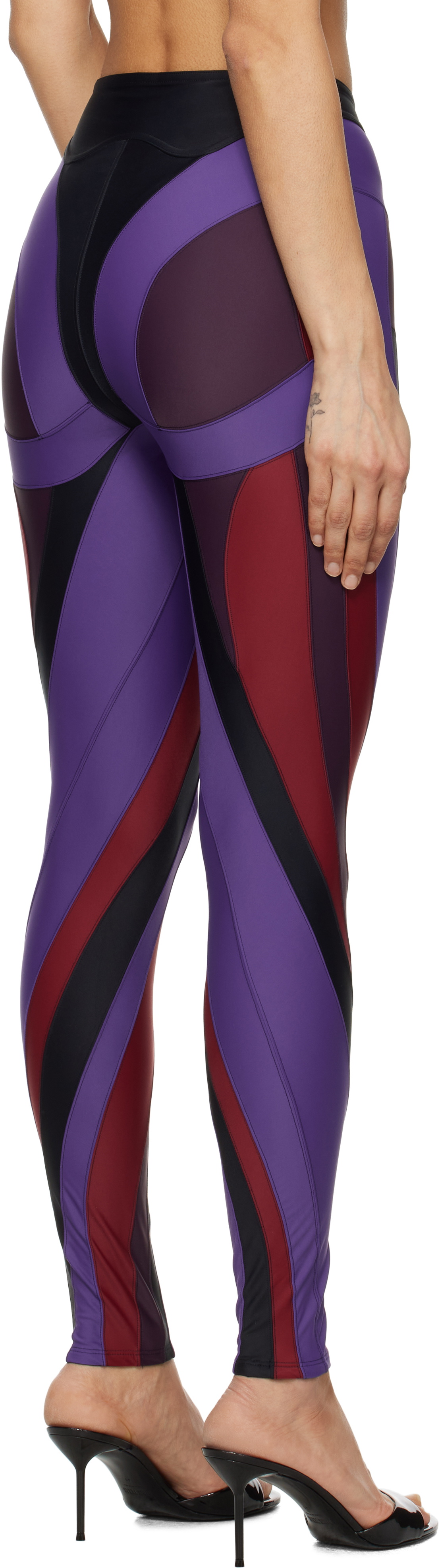 Café Forgot - Black Spiral Leggings
