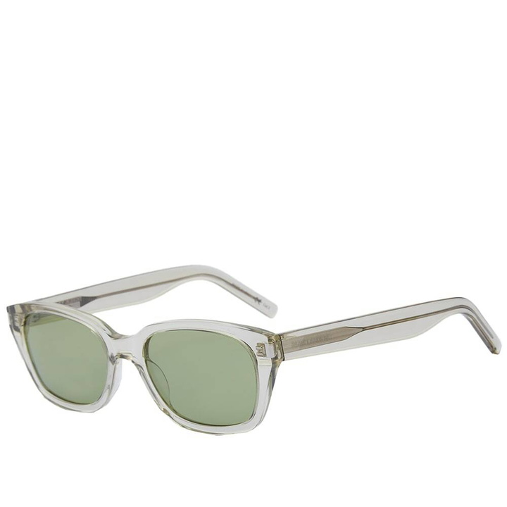 Photo: Saint Laurent Sunglasses Saint Laurent SL 522 Sunglasses in Grey/Green 