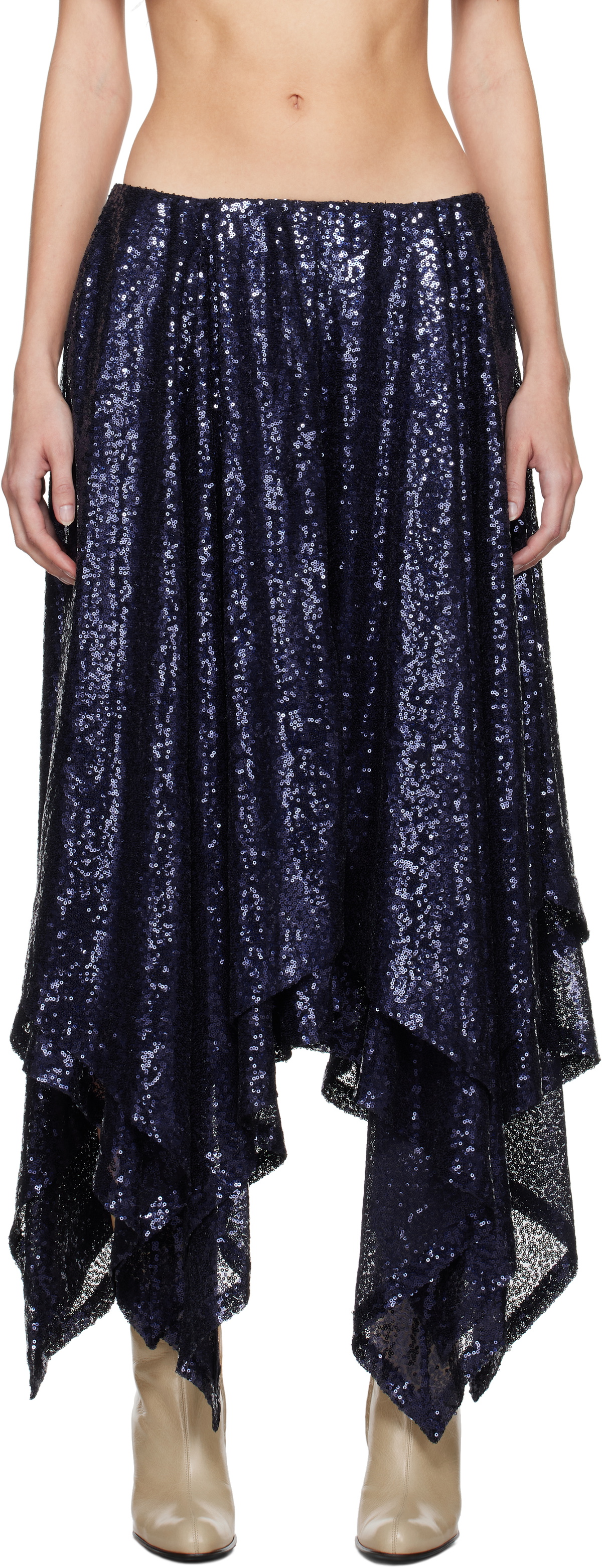 Nicklas Skovgaard Blue Isla Midi Skirt