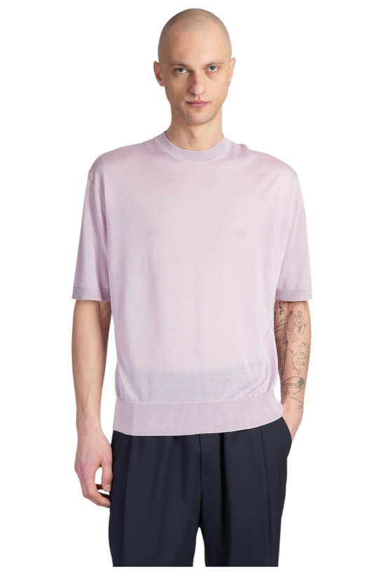 Photo: Laneus T-shirt In Lilla Wool And Polyester
