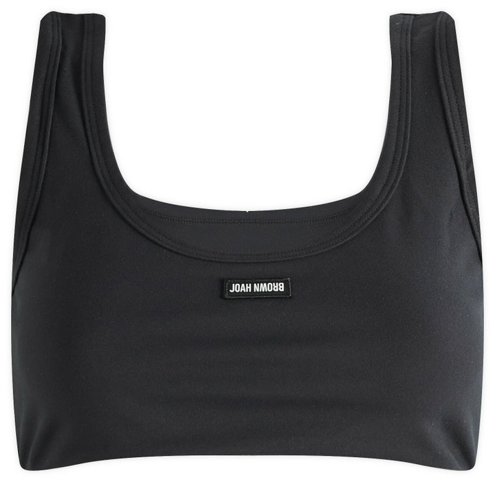 Photo: Joah Brown Women's Scoop Neck Smoothing Bra Top in Onyx
