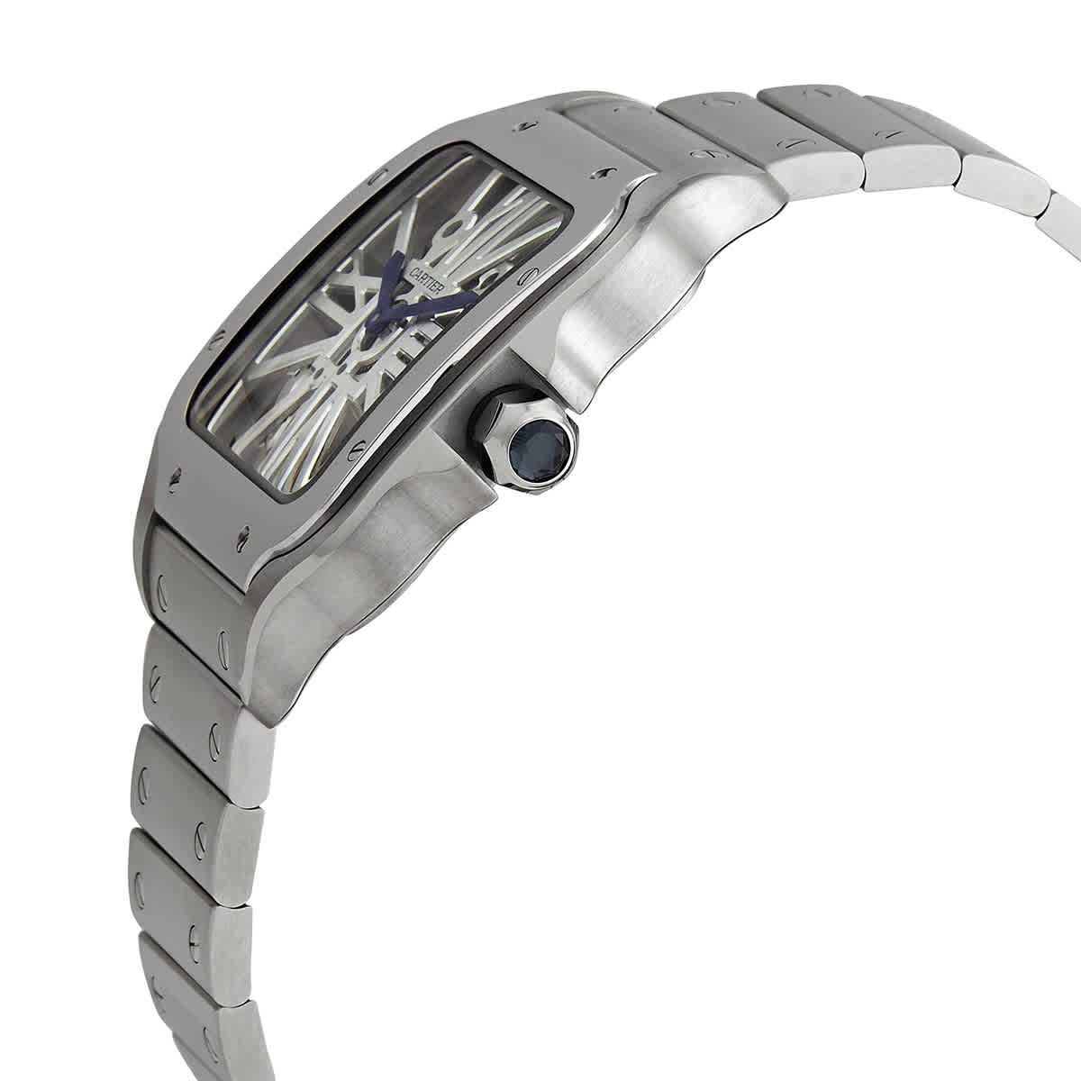 Cartier Santos Large Skeleton Hand Wind Mens Watch WHSA0015