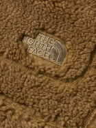 The North Face - Extreme Pile Logo-Embroidered Shell-Trimmed Fleece Jacket - Brown