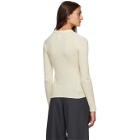 Lemaire Off-White Wool Fitted Sweater
