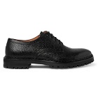 Lanvin - Pebble-Grain Leather Derby Shoes - Black