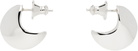 FARIS Silver Saucer Hoop Mini Earrings