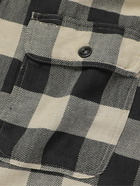 RRL - Matlock Checked Cotton and Linen-Blend Twill Shirt - Black