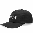 Valentino Men's VLTN Cap in Black/White
