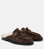 Bottega Veneta Astaire shearling-lined suede mules