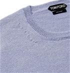 TOM FORD - Slim-Fit Alpaca and Silk-Blend Sweater - Purple