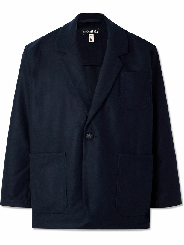 Photo: Monitaly - Wool-Blend Suit Jacket - Blue