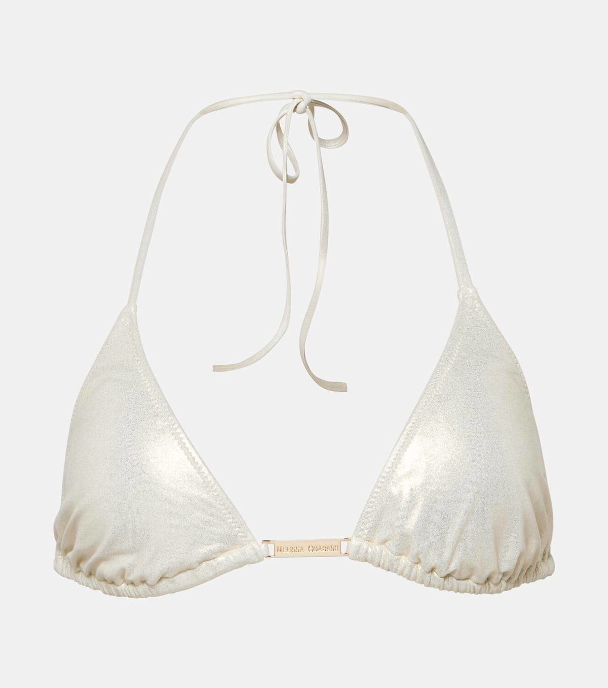 Melissa Odabash Andorra triangle metallic bikini top Melissa Odabash