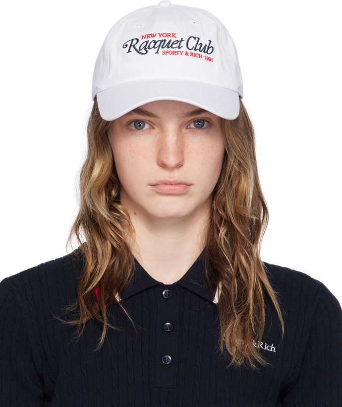 Photo: Sporty & Rich White '94 Racquet Club' Cap