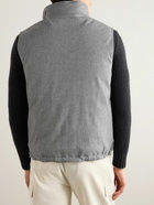 Brunello Cucinelli - Wool-Felt Down Gilet - Gray