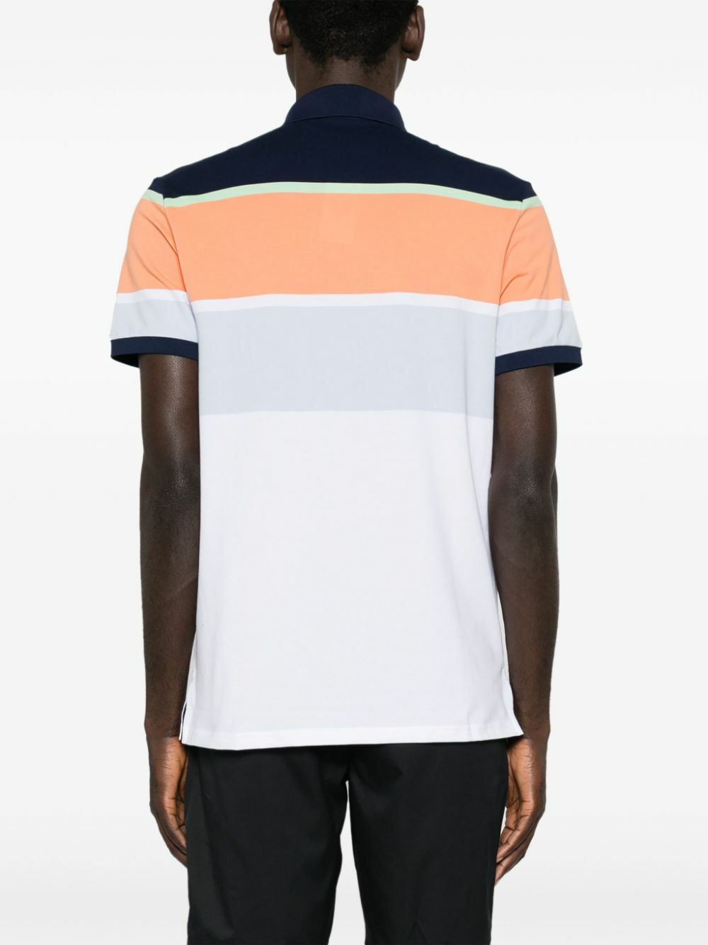 RLX Ralph Lauren White Striped Polo Shirt